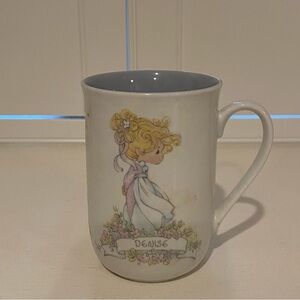 VINTAGE The Enesco Precious Moments Collection PERSONALIZED DENISE Mug 1990